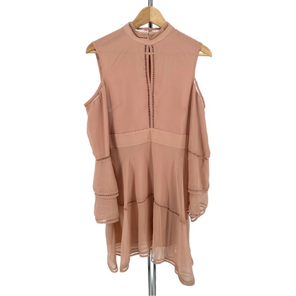 Keepsake The Label Night Dance Cold Shoulder Long Sleeve Mini Dress size Small - Picture 3 of 13
